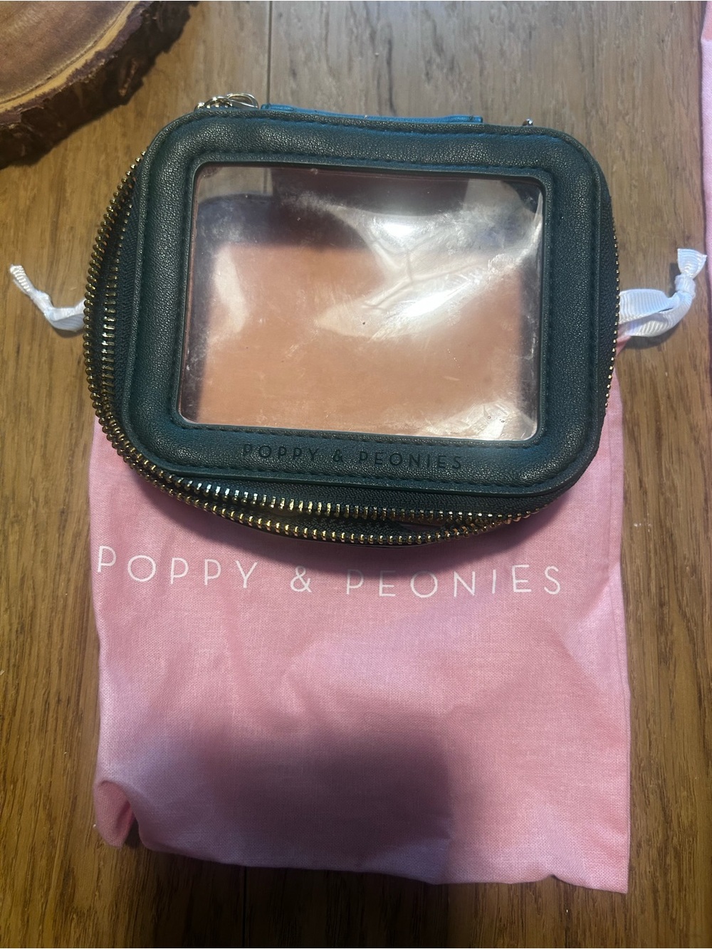 Poppy & Peonies Heritage Green Go GetterTote with Pink Insert and Accessory Set - Picture 3 of 16